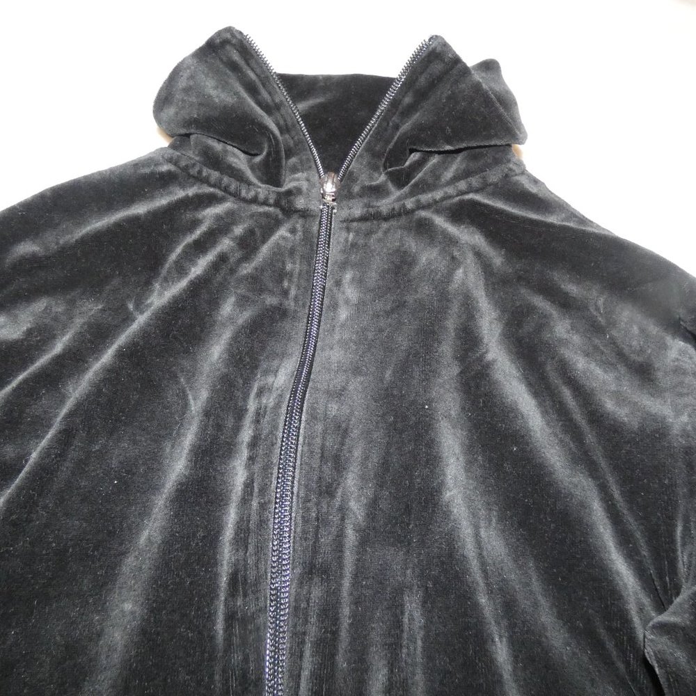 Talbots Velour Mockneck Jacket Womens Petite Small